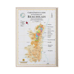 Carte des Vins du Beaujolais - 50 x 70 cm