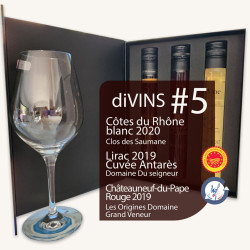 Coffret de dégustation Les écrins diVINS - Côtes du Rhône Sud